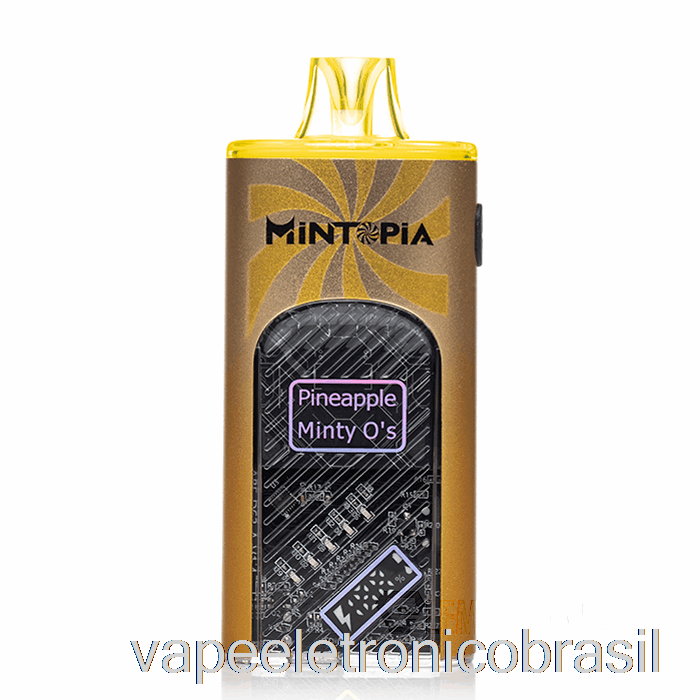 Vape Recarregável Mintopia Turbo 9000 Descartável Abacaxi Minty O's